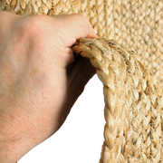  Natural Fibres Jute - Caroline Hand Braided 100% Natural Hand Woven Floor Rug  - 4