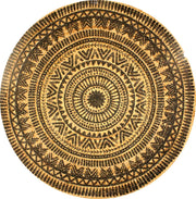 Natural Fibres Jute - Isabel Printed Circle Hand Braided Hand Woven Floor Rug  - 1