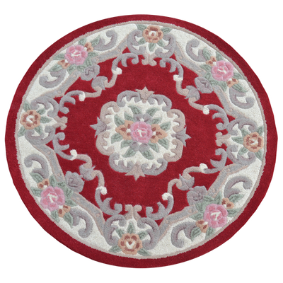 Avalon Red - Hand Tufted Wool Round Floor Rug