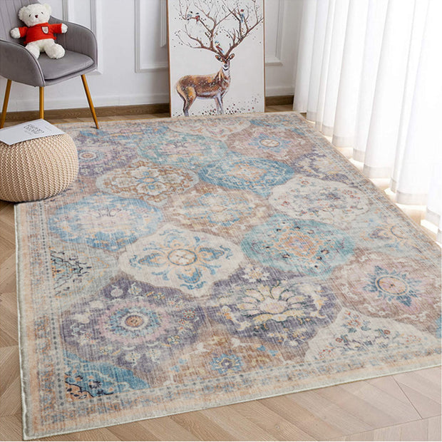 Chighu Multi Machine Washable Rug