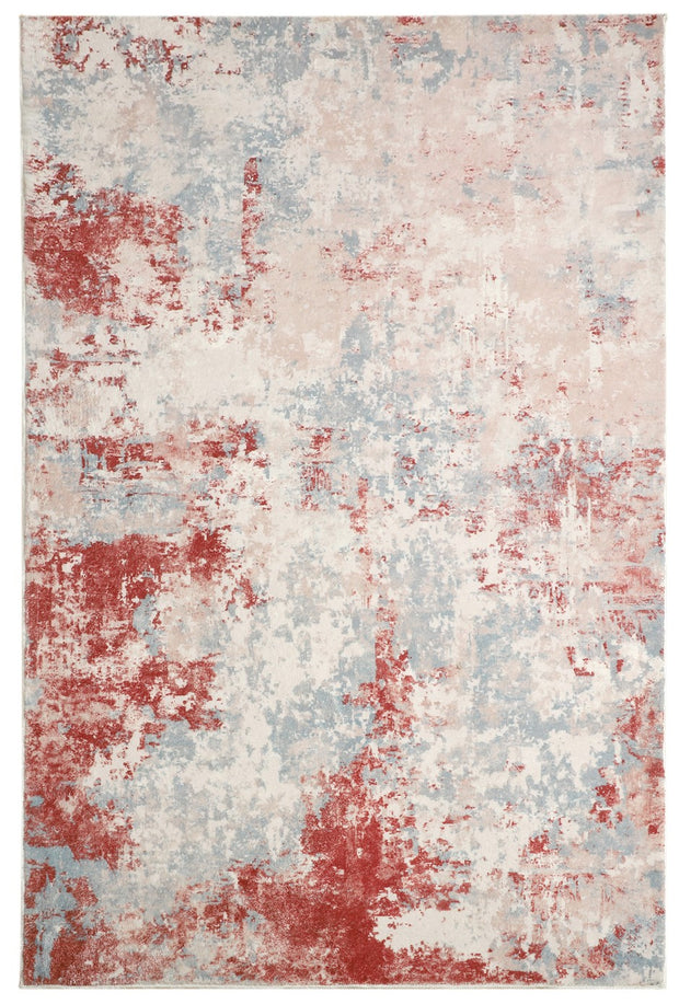 Roorkie Red Machine Washable Rug