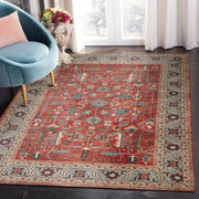 Manila Red Machine Washable Rug