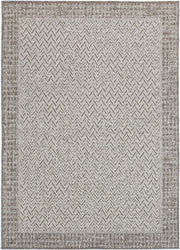 Capri Weiss Natural Boarder Rug