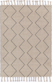 Goa Zig-Zag Wool Blend Ash Rug