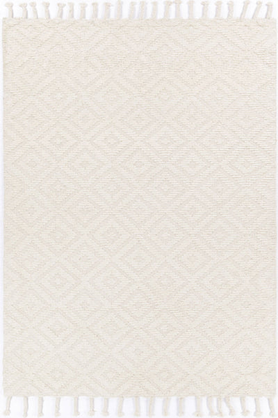 Goa Diamond Wool Blend Cream Rug