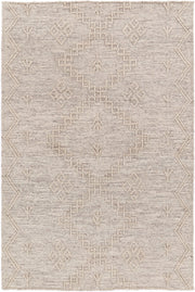 Goa Aztec Wool Blend Ash Rug (No Tassel)