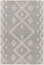 Goa Aztec Wool Blend Cream Rug (No Tassel)