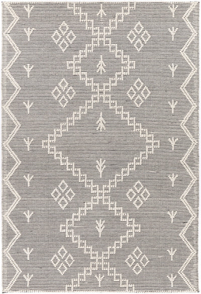 Goa Aztec Wool Blend Cream Rug (No Tassel)