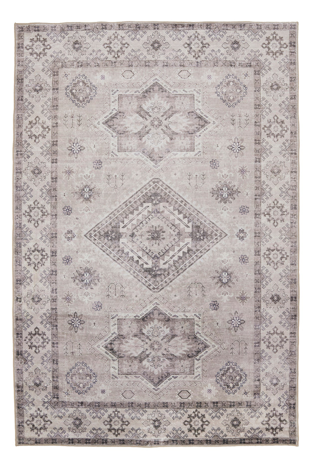 Kanchan Beige Machine Washable Rug