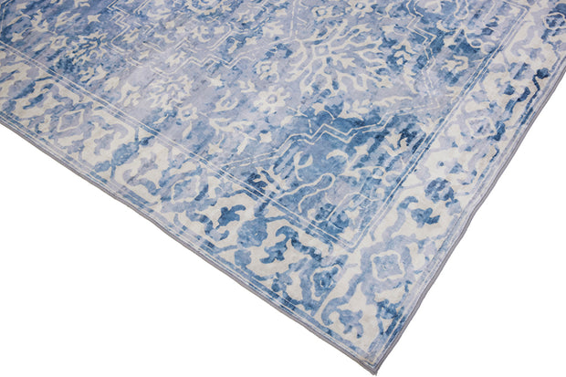 Shay Blue Machine Washable Rug