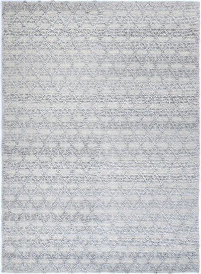 Himalaya Mosaic Tribal Grey Wool Rug