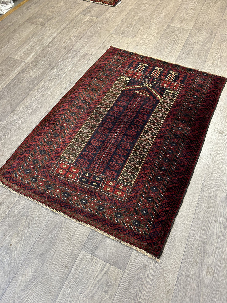 Afghan Camdani Baluchi Hand Knotted Wool 92*128