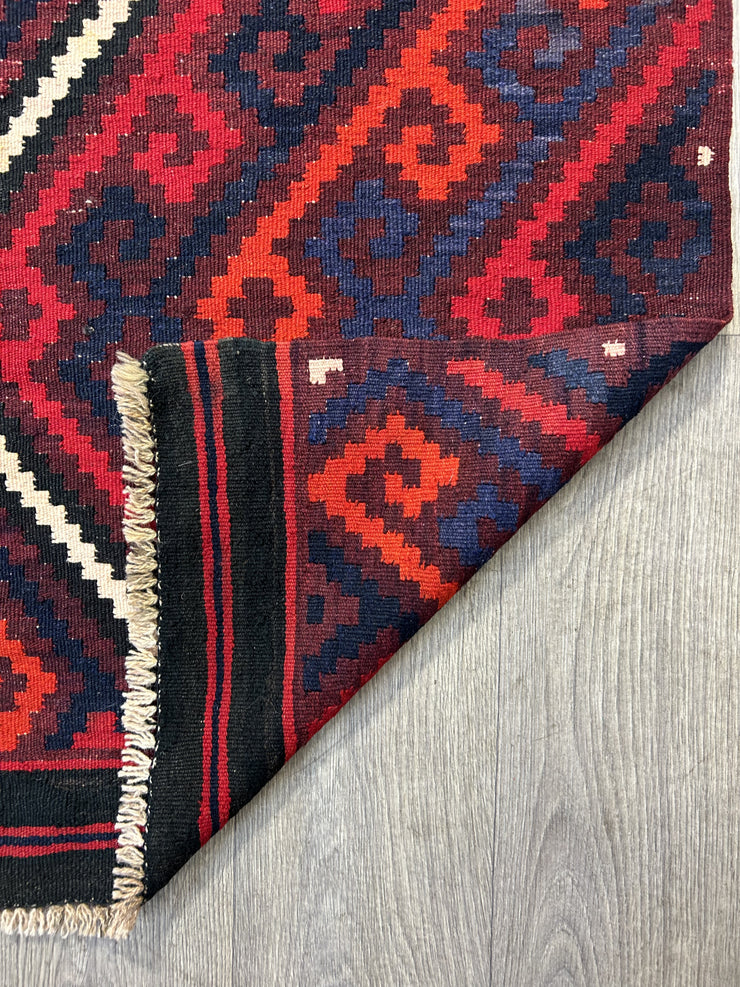 Afghan Miminah Hand Knotted Wool Kilim 122*181