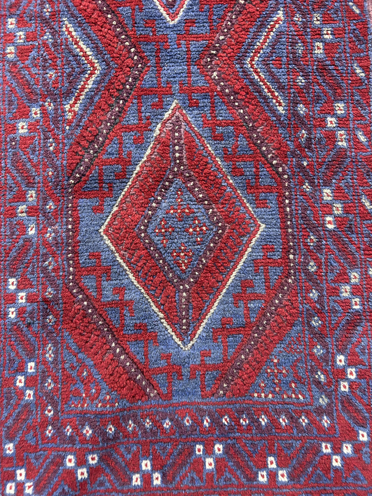 Afghan Meshwani Hand Knotted Wool 67*335