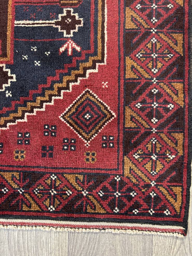 Afghan Baluchi Hand Knotted Wool 120*204