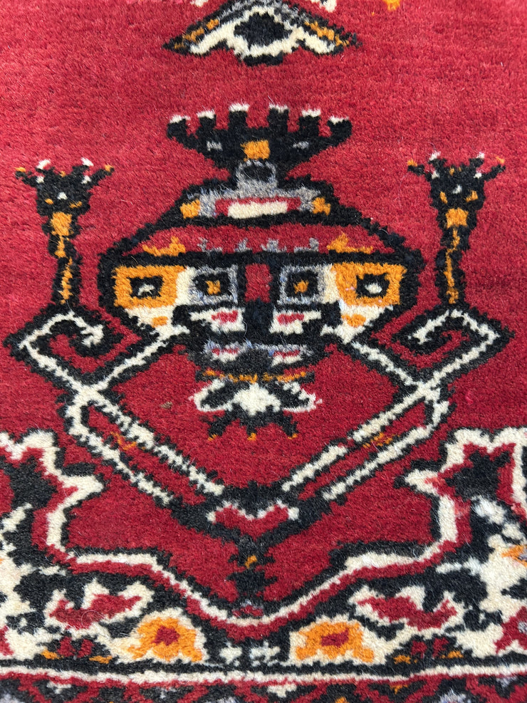 Afghan Torkoman Hand Knotted Wool 86*122