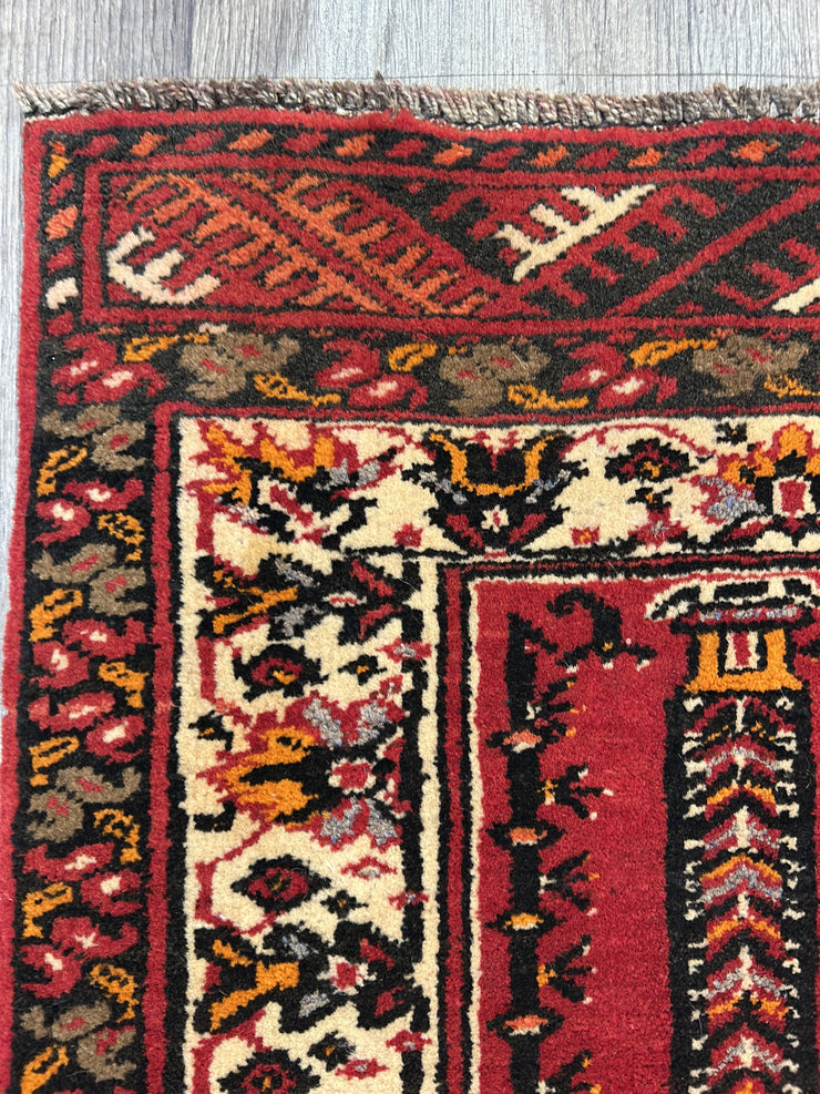 Afghan Torkoman Hand Knotted Wool 86*122