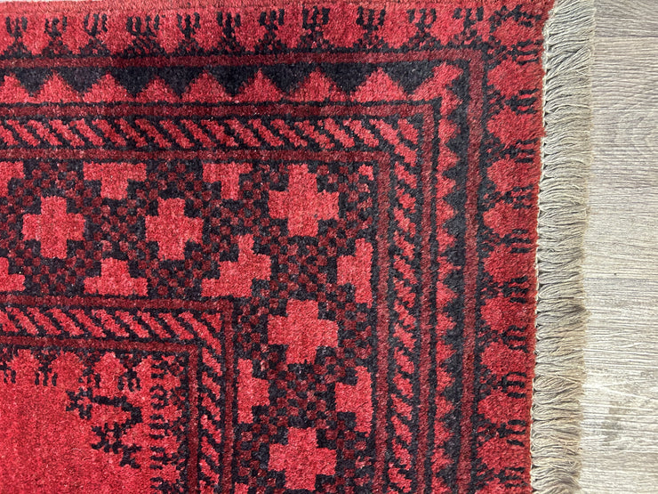 Afghan Tekke Hand Knotted Wool Rug 205*286
