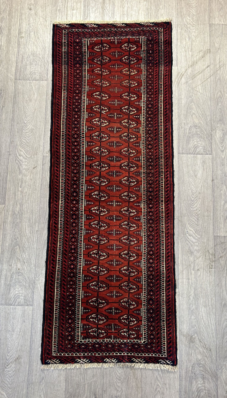 Afghan Mori Gul Hand Knotted Wool Runner 72*200