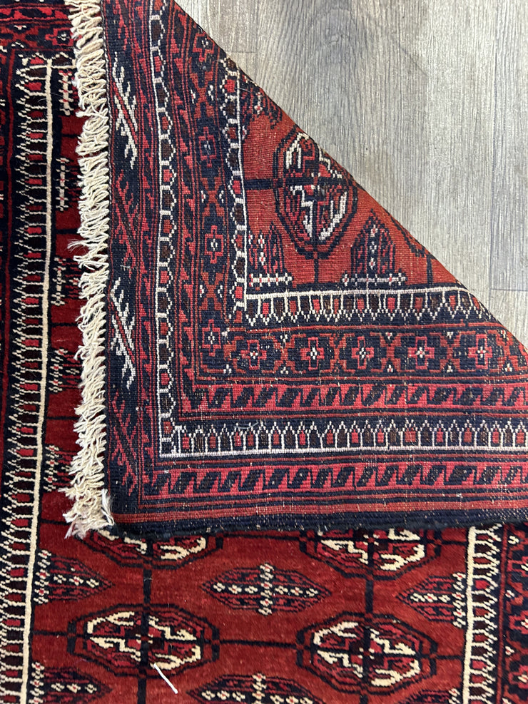 Afghan Mori Gul Hand Knotted Wool Runner 72*200