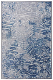 Shikhar Blue Machine Washable Rug