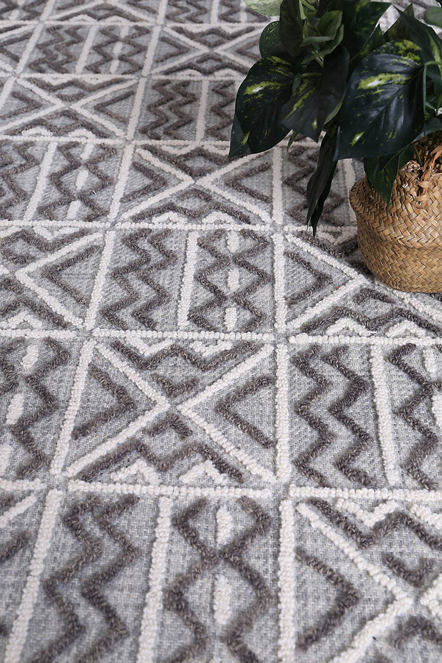 Marbella Cordoba Grey Contemporary Rug