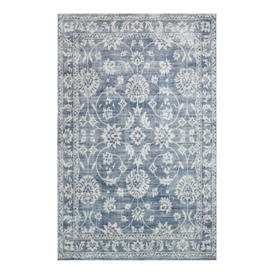 Megan Blue Machine Washable Rug