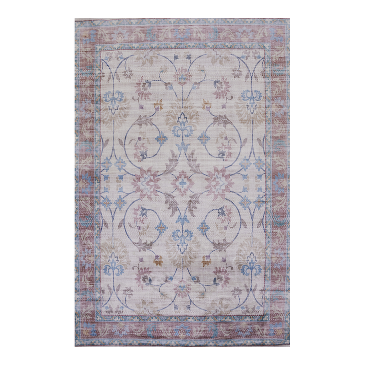 Megan Pink Machine Washable Rug