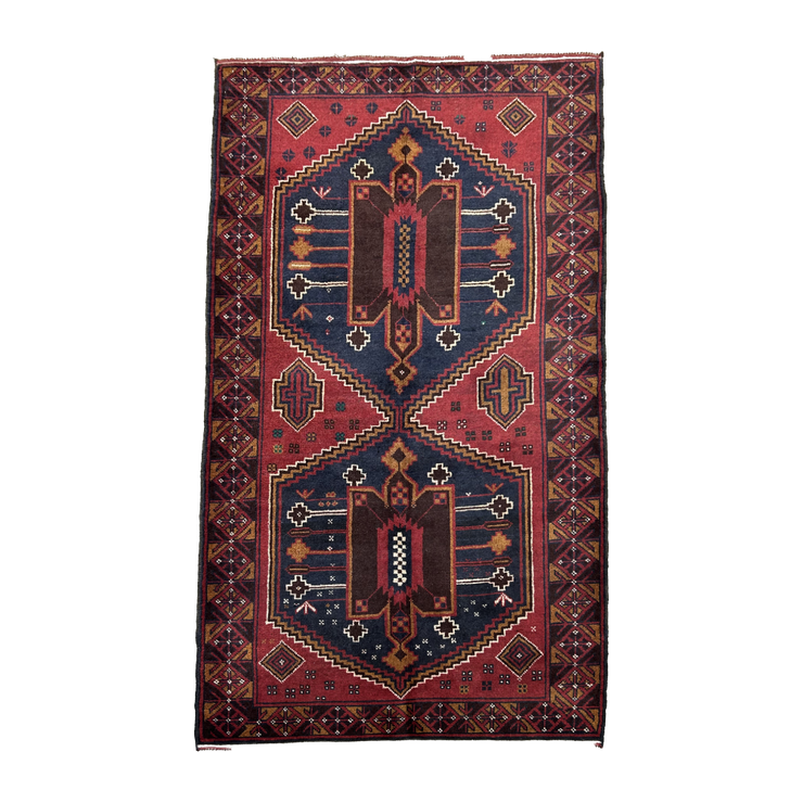 Afghan Baluchi Hand Knotted Wool 120*204