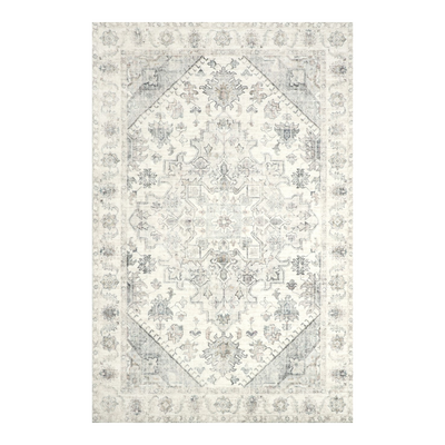 Santiago Grey Machine Washable Rug