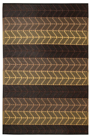 Seattle Brown and Beige Indoor Outdoor Washable Recycled Plastic Floor Rug