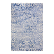 Shay Blue Machine Washable Rug