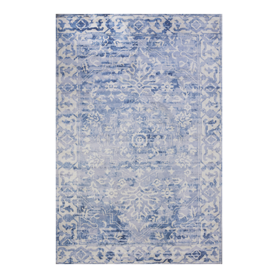 Shay Blue Machine Washable Rug