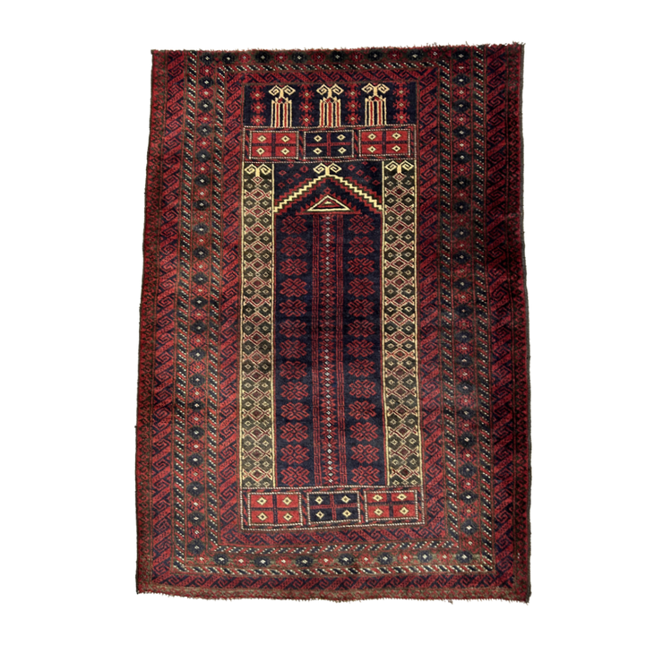 Afghan Camdani Baluchi Hand Knotted Wool 92*128