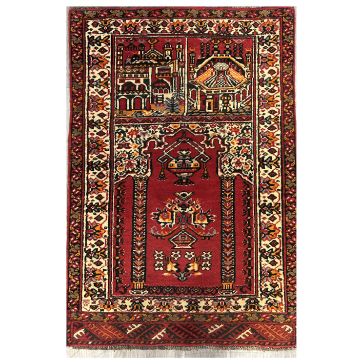 Afghan Torkoman Hand Knotted Wool 86*122