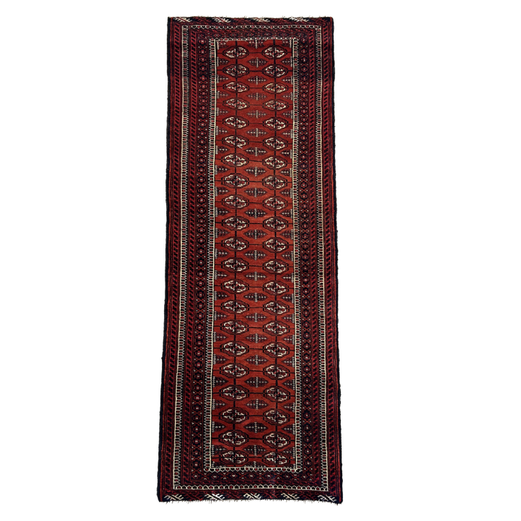 Afghan Mori Gul Hand Knotted Wool Runner 72*200
