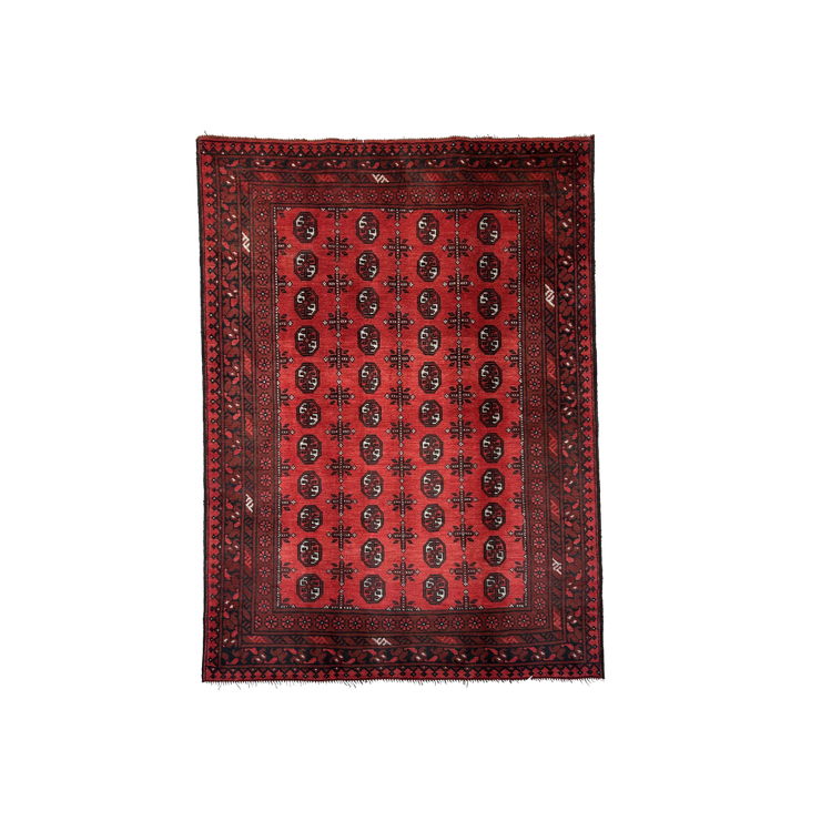 Afghan Tekke Hand Knotted Wool Rug 143*199