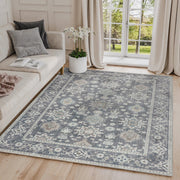 Anna Grey Machine Washable Rug