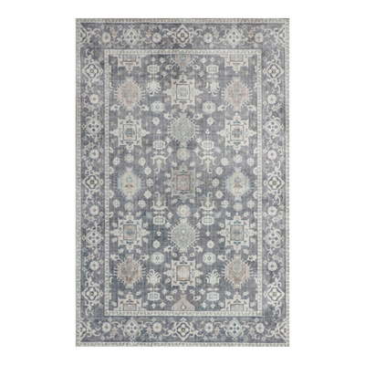 Anna Grey Machine Washable Rug