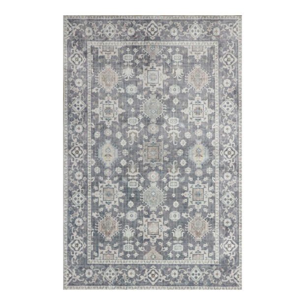 Anna Grey Machine Washable Rug