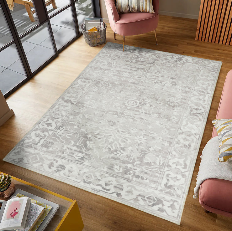 Shay Beige Machine Washable Rug