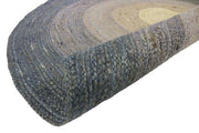  Natural Fibres Jute - Bindi Grey Natural Jute Hand Woven Circular Hand Woven Floor Rug  - 3