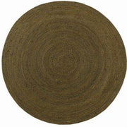  Natural Fibres Jute - Aardvark Green Natural Jute Hand Woven Circular Hand Woven Floor Rug  - 2