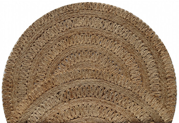  Natural Fibres Jute - Anna II Hand Knotted Circular Hand Woven Floor Rug  - 2