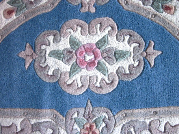 Avalon Blue - Hand Tufted Wool Round Floor Rug
