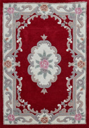 Avalon Red - Hand Tufted Wool Rectangle Floor Rug