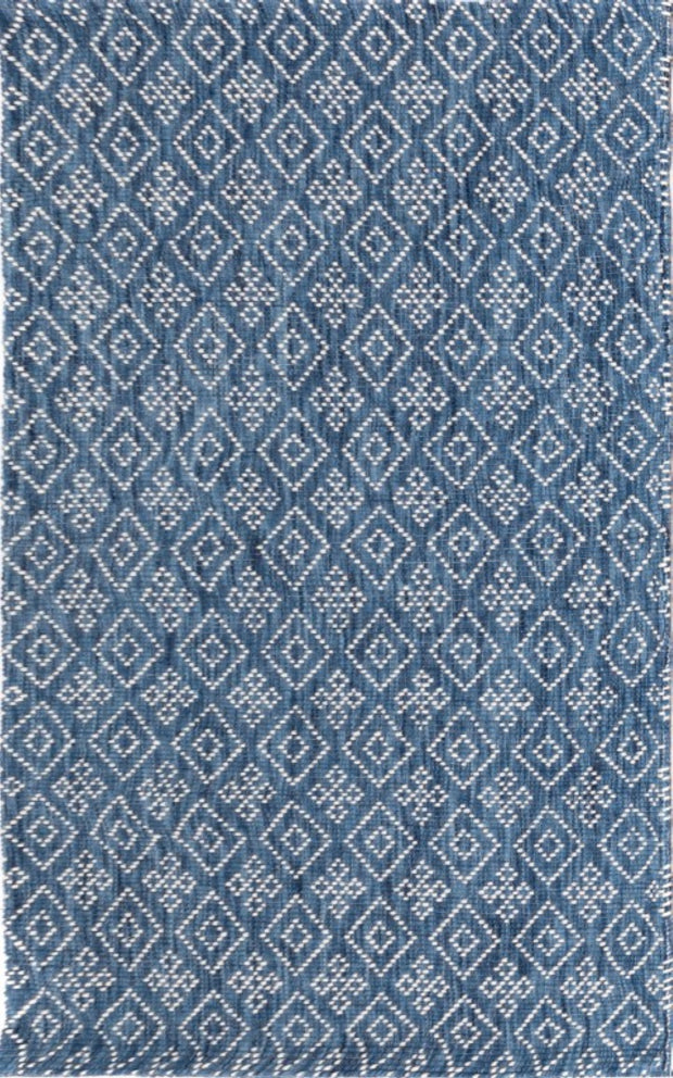 Bellevue Blue Hand Woven Pure Wool Low Pile Floor rug -  - 2