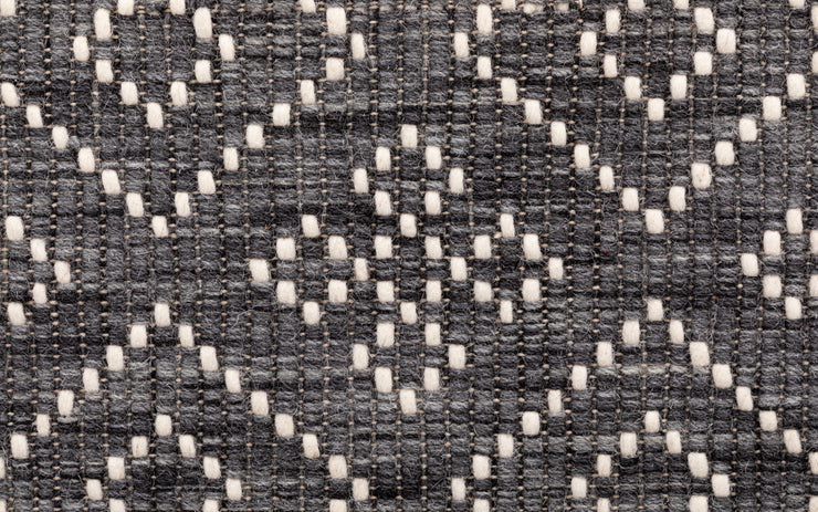 Bellevue Grey Hand Woven Pure Wool Low Pile Floor Rug Runner -  - 3