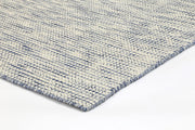  Natural Fibres Scandi Blue Reversible Wool Hand Woven Floor Rug Runner  - 6