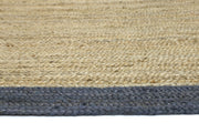  Natural Fibres Hampton Grey Border Jute Hand Woven Floor Rug  - 5